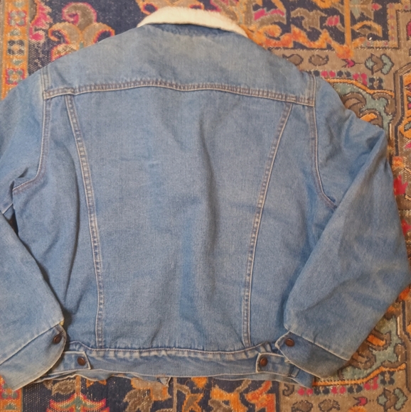 Vintage Michael Charles Lined Denim Snap Front Jacket - Picture 2 of 4